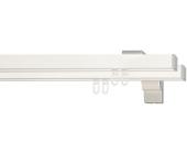 BLOME Gardinenstange, Blome, »Colmar«, nach Maß, 20x20 mm, weiss, silberfarben, 2 läufig