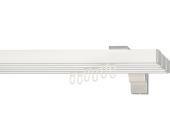 BLOME Gardinenstange, Blome, »Colmar«, nach Maß, 20x20 mm, weiss, silberfarben, 3 läufig