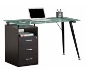 Kauf-Unique.de Computertisch Schreibtisch Glas Gray