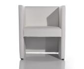 DELIFE Cocktailsessel Picasso Weiss Designer Sessel Lounge Sesse, Weiß