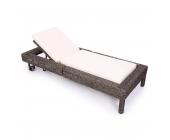 Luxus Sonnenliege Relaxliege Gartenliege Liege RomVIII, Poly-Rattan ~ Variantenangebot