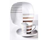 bpc living Service "Alva", Kaffeeservice, 18-tlg. bpc living (weiß)
