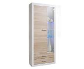 Serie Askim Vitrine »Serie Askim«, Made in Germany, weiß-sägerau