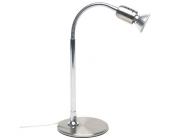 Tischleuchte Kos 1-flg. satin chrom