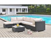 Kauf-Unique.de Gartentisch Polyrattan Salamanca - Anthrazit