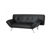 Fredriks Sofa Jesolo - Kunstleder - schwarz