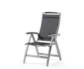 Sieger Klappsessel TRENTO Alu/Textilux graphit-grau