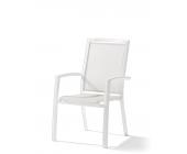 Sieger TRENTO Klapsessel Alu / Textilux weiß / weiß