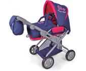 Knorrtoys Puppenwagen Kyra Flower Power (Blau) [Kinderspielzeug]