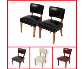 2x Esszimmerstuhl Lehnstuhl Loungestuhl N33 Leder 2 in 1 ~ Variantenangebot