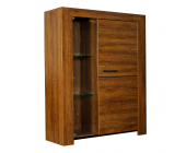 Möbel Exclusive Vitrinenschrank Gracioso - Eiche Dekor - MDF