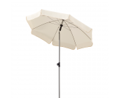 Schneider Schirme Lugano 150 Sonnenschirm - Stahl/Polyester - Silber/Natur