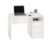 home24 Computertisch Cubicle I - Weiß