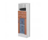 Aqua Suite Midischrank Cannes - Buche-Nachbildung-weiß