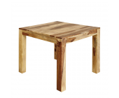 Landhaus Classic Esstisch Andaman - Sheesham Holz massiv/Honigfarben hell (Länge: 90cm)