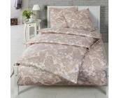 Estella Dominik lachs Mako-Interlock-Jersey Bettwaesche 135 x 200 cm + 80 x 80 cm