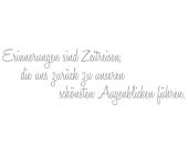 Wandspruch »Zeit«, rauch grau