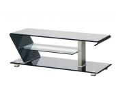 TV-Regal aus formgebogenem Sicherheitsglas