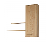 Franco Möbel Hängeschrank Set Medias (3-teilig) - Eiche Teilmassiv - Schrank & 2 Regalböden (Türanschlag: Links)