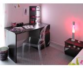PARISOT meubles Kinderzimmer Jugendzimmer 2-tlg Madeleine 15 Schwarz Himbeer