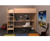 PARISOT meubles Hochbett Jannes 8 Kernbuche hell Dekor