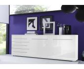 Easyfurn Sideboard Kommode Anrichte Bryan Weiß