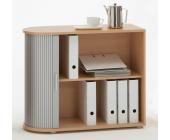 FMD Aktenschrank Rolladenschrank Rollo-Schrank Lorno Buche