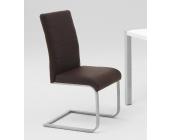 HELA Tische Hela 4er Set Schwingstühle Luna S Braun Esszimmer Stuhl