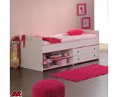 PARISOT meubles Parisot Einzelbett Gästebett Smoozy 5, Weiß/ Pink