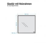 Arte M Glastür Carry - 2R-Fächer - Regal-Zubehör (Weiß)