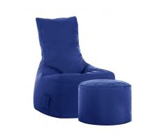 Fernseh Sitzsack in Blau Fußhocker