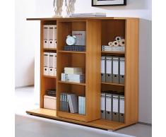 Büroregal in Buchefarben Buche Dekor