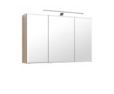 Badezimmer Spiegelschrank mit 3D Effekt Buche hell
