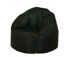 Sitzsack in Schwarz Lehne