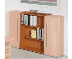 Büro-Standregal in Kirschbaumfarben