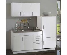 Büroküche komplett in Weiß Kühlschrank (4-teilig)