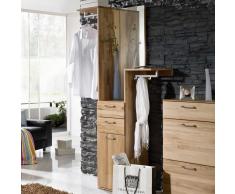 Kompaktgarderobe aus Kernbuche Massivholz Spiegel