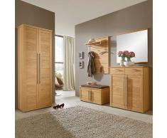 Garderobenset in Eiche Bianco furniert (5-teilig)