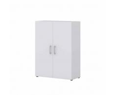 Ordner Büroschrank in Weiß 80 cm