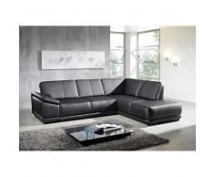 Ecksofa in Schwarz zum Schlafen