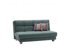 Schlafcouch in Grün Grau