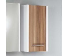 Bad Hängeschrank in Weiß Nussbaum modern