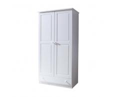Kleiderschrank 2-türig Weiß