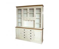 Esszimmer Buffet in Weiß Braun Landhausstil