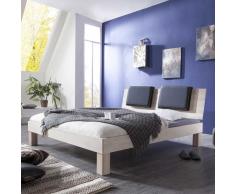Bett mit Polster Kernbuche Massivholz