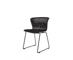 Esstischstuhl im Loft Style Polyrattan (2er Set)