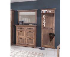 Garderobenset aus Linde Massivholz Landhausstil (3-teilig)
