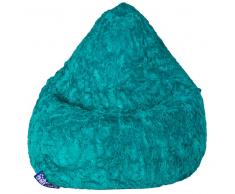 Plüsch Sitzsack in Grün Flauschig