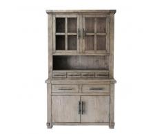 Buffetschrank in Teakfarben Kiefer Recyclingholz