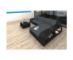 Rattansofa Set MATERA L Form LED Beleuchtung